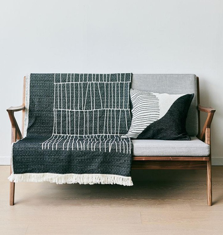 ジャガード織り ブランケット