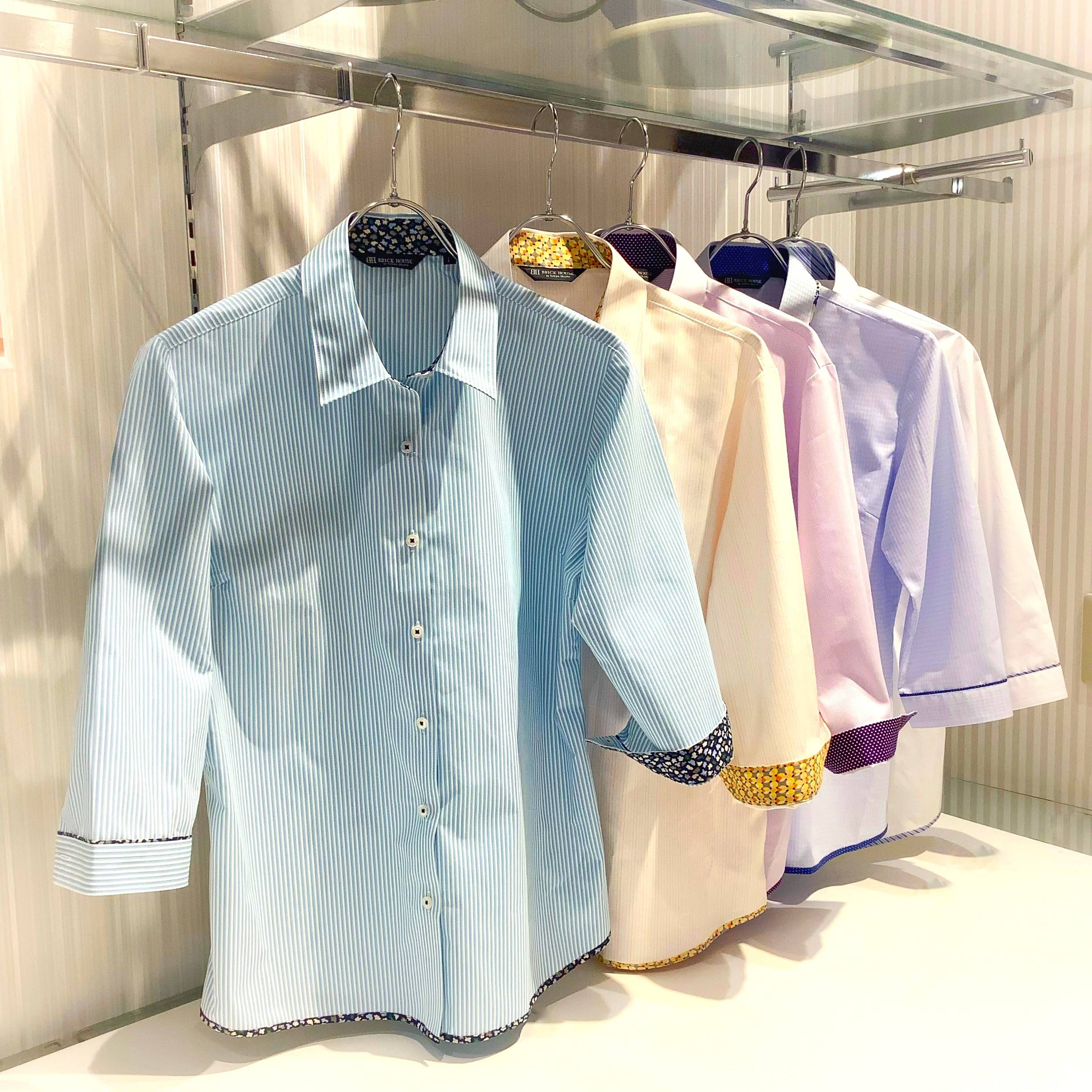 【レディス】七分袖シャツ