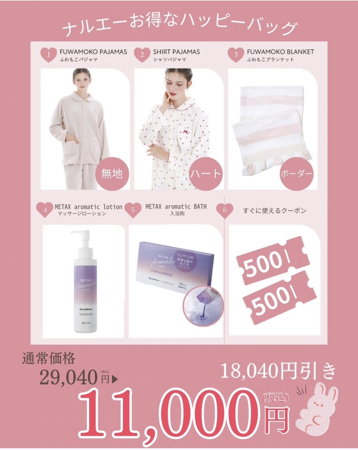 ホームウェアが入ってるハッピーバック